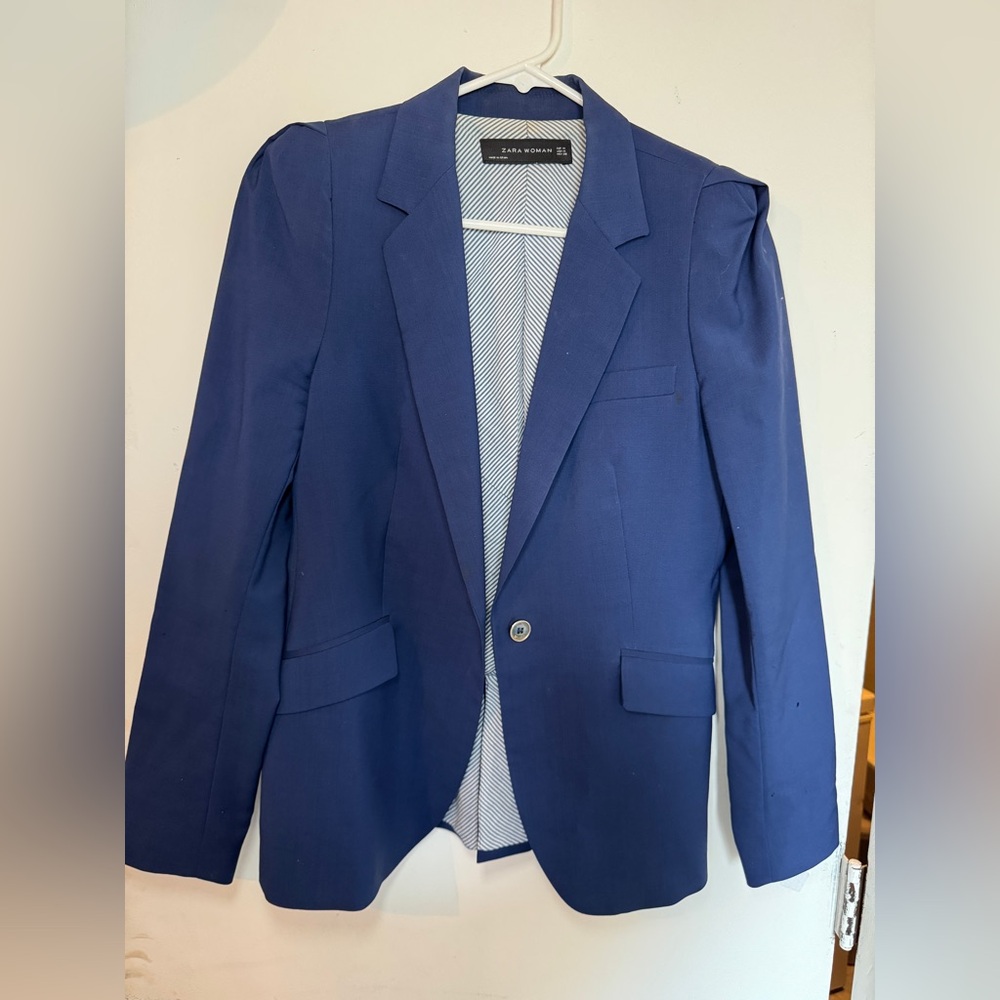 Blue Zara Blazer Size Medium